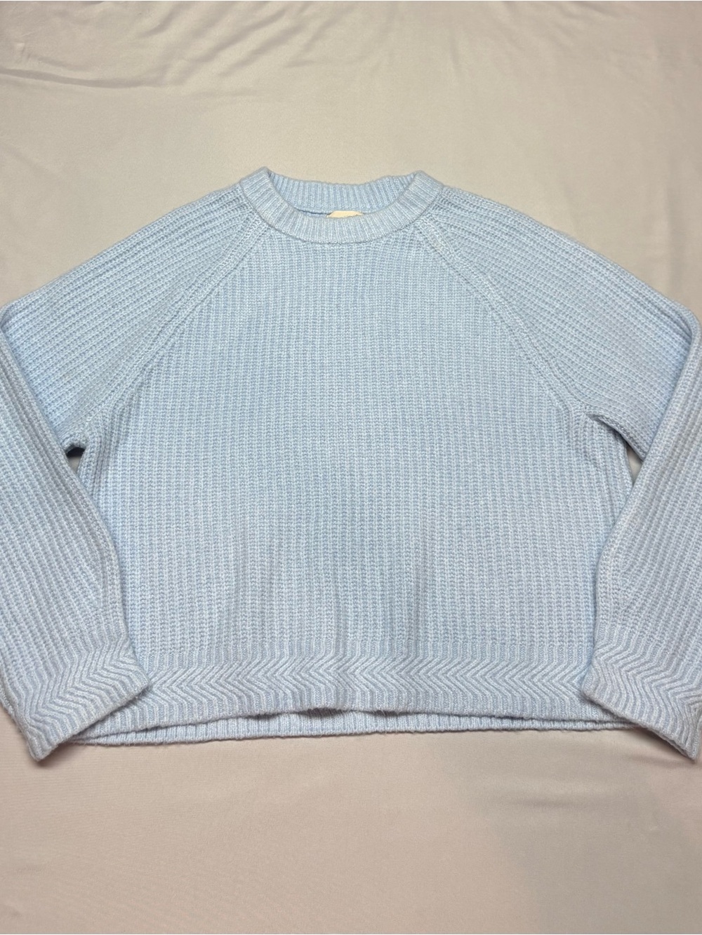 Universal Thread Light Blue Ribbed Crewneck Sweater M - Picture 7 of 7